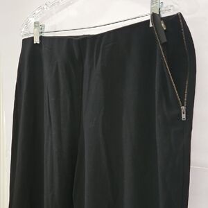 Nine West Black Side Zip Skinny Dress Pants Size 16